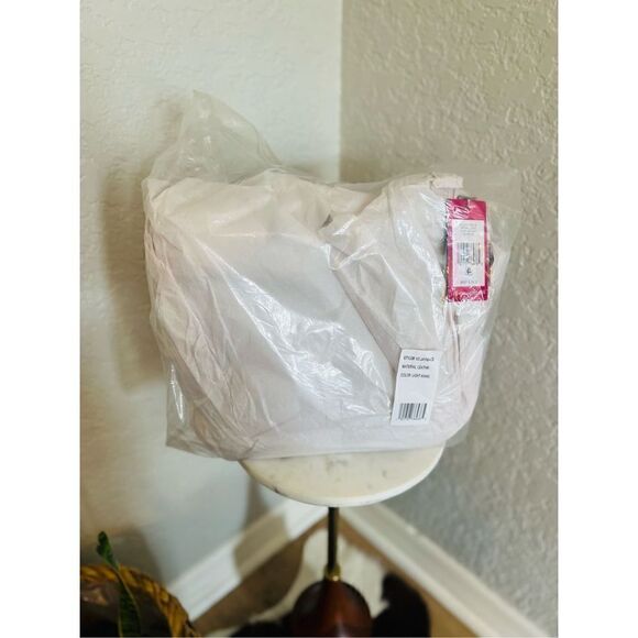 VINCE CAMUTO Janya Top Handle Leather Crossbody Tote Hobo Bag, Khaki, NWT - Picture 6 of 17